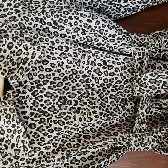 Leopard Print Trench Coat - Picture 5 of 11